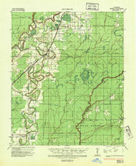 Bonita Louisiana Historical topographic map, 1:62500 scale, 15 X 15 Minute, Year 1935