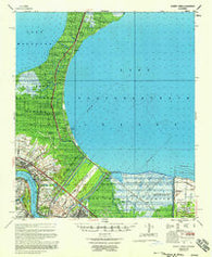 Bonnet Carre Louisiana Historical topographic map, 1:62500 scale, 15 X 15 Minute, Year 1957
