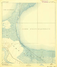 Bonnet Carre Louisiana Historical topographic map, 1:62500 scale, 15 X 15 Minute, Year 1892