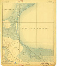 Bonnet Carre Louisiana Historical topographic map, 1:62500 scale, 15 X 15 Minute, Year 1892