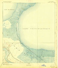 Bonnet Carre Louisiana Historical topographic map, 1:62500 scale, 15 X 15 Minute, Year 1892