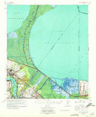 Bonnet Carre Louisiana Historical topographic map, 1:62500 scale, 15 X 15 Minute, Year 1969