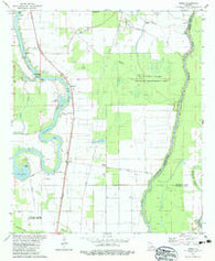 Bosco Louisiana Historical topographic map, 1:24000 scale, 7.5 X 7.5 Minute, Year 1982