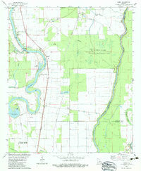 Bosco Louisiana Historical topographic map, 1:24000 scale, 7.5 X 7.5 Minute, Year 1982