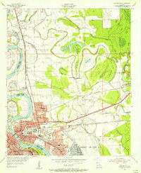 Bossier City Louisiana Historical topographic map, 1:24000 scale, 7.5 X 7.5 Minute, Year 1955