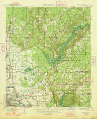 Bossier City Louisiana Historical topographic map, 1:62500 scale, 15 X 15 Minute, Year 1948