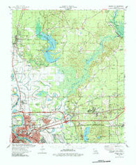 Bossier City Louisiana Historical topographic map, 1:62500 scale, 15 X 15 Minute, Year 1978