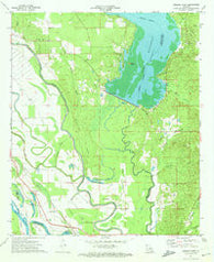 Bossier Point Louisiana Historical topographic map, 1:24000 scale, 7.5 X 7.5 Minute, Year 1972