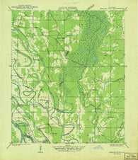 Bossier Point Louisiana Historical topographic map, 1:31680 scale, 7.5 X 7.5 Minute, Year 1941