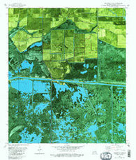 Boudreaux Lake Louisiana Historical topographic map, 1:24000 scale, 7.5 X 7.5 Minute, Year 1982
