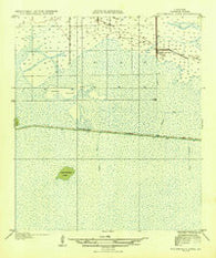 Boudreaux Lake Louisiana Historical topographic map, 1:31680 scale, 7.5 X 7.5 Minute, Year 1935