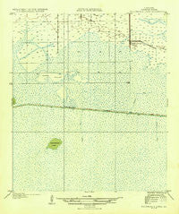 Boudreaux Lake Louisiana Historical topographic map, 1:31680 scale, 7.5 X 7.5 Minute, Year 1935