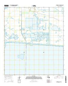 Boudreaux Lake Louisiana Current topographic map, 1:24000 scale, 7.5 X 7.5 Minute, Year 2015