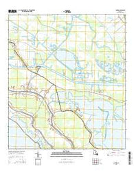 Bourg Louisiana Current topographic map, 1:24000 scale, 7.5 X 7.5 Minute, Year 2015