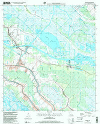 Bourg Louisiana Historical topographic map, 1:24000 scale, 7.5 X 7.5 Minute, Year 1998