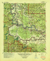 Boyce Louisiana Historical topographic map, 1:62500 scale, 15 X 15 Minute, Year 1941