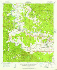 Boyce Louisiana Historical topographic map, 1:62500 scale, 15 X 15 Minute, Year 1956