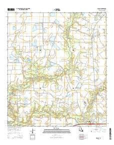 Branch Louisiana Current topographic map, 1:24000 scale, 7.5 X 7.5 Minute, Year 2015