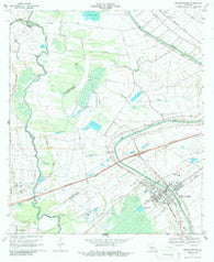 Breaux Bridge Louisiana Historical topographic map, 1:24000 scale, 7.5 X 7.5 Minute, Year 1970
