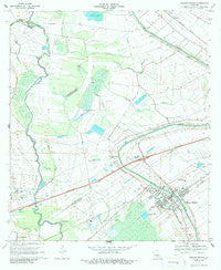 Breaux Bridge Louisiana Historical topographic map, 1:24000 scale, 7.5 X 7.5 Minute, Year 1970