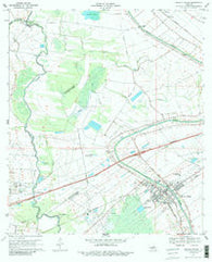 Breaux Bridge Louisiana Historical topographic map, 1:24000 scale, 7.5 X 7.5 Minute, Year 1970
