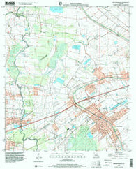 Breaux Bridge Louisiana Historical topographic map, 1:24000 scale, 7.5 X 7.5 Minute, Year 1998