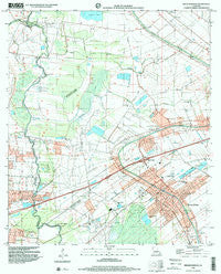 Breaux Bridge Louisiana Historical topographic map, 1:24000 scale, 7.5 X 7.5 Minute, Year 1998