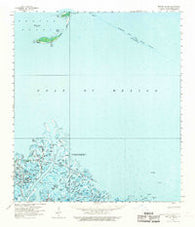 Breton Island Louisiana Historical topographic map, 1:62500 scale, 15 X 15 Minute, Year 1958