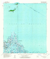 Breton Island Louisiana Historical topographic map, 1:62500 scale, 15 X 15 Minute, Year 1958