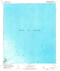 Breton Islands SE Louisiana Historical topographic map, 1:24000 scale, 7.5 X 7.5 Minute, Year 1971