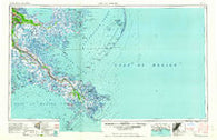 Breton Sound Louisiana Historical topographic map, 1:250000 scale, 1 X 2 Degree, Year 1961