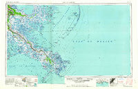 Breton Sound Louisiana Historical topographic map, 1:250000 scale, 1 X 2 Degree, Year 1961