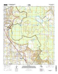 Broussard Louisiana Current topographic map, 1:24000 scale, 7.5 X 7.5 Minute, Year 2015