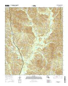 Bryceland Louisiana Current topographic map, 1:24000 scale, 7.5 X 7.5 Minute, Year 2015