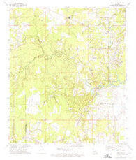 Buckeye Louisiana Historical topographic map, 1:24000 scale, 7.5 X 7.5 Minute, Year 1972