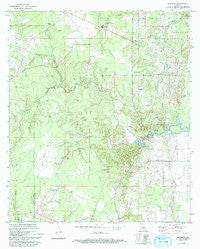 Buckeye Louisiana Historical topographic map, 1:24000 scale, 7.5 X 7.5 Minute, Year 1972