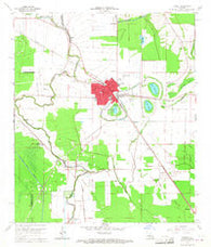 Bunkie Louisiana Historical topographic map, 1:24000 scale, 7.5 X 7.5 Minute, Year 1965