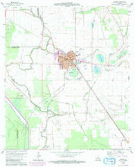 Bunkie Louisiana Historical topographic map, 1:24000 scale, 7.5 X 7.5 Minute, Year 1965