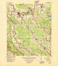 Bunkie Louisiana Historical topographic map, 1:62500 scale, 15 X 15 Minute, Year 1948