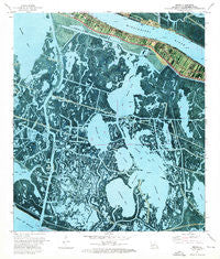 Buras Louisiana Historical topographic map, 1:24000 scale, 7.5 X 7.5 Minute, Year 1973