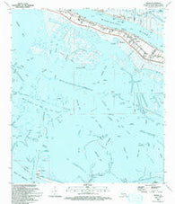 Buras Louisiana Historical topographic map, 1:24000 scale, 7.5 X 7.5 Minute, Year 1993