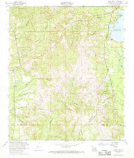 Burr Ferry Louisiana Historical topographic map, 1:24000 scale, 7.5 X 7.5 Minute, Year 1954