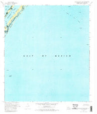 Burrwood Bayou East Louisiana Historical topographic map, 1:24000 scale, 7.5 X 7.5 Minute, Year 1971