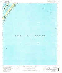 Burrwood Bayou East Louisiana Historical topographic map, 1:24000 scale, 7.5 X 7.5 Minute, Year 1971