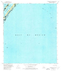 Burrwood Bayou East Louisiana Historical topographic map, 1:24000 scale, 7.5 X 7.5 Minute, Year 1971
