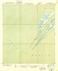 Burrwood Louisiana Historical topographic map, 1:31680 scale, 7.5 X 7.5 Minute, Year 1949