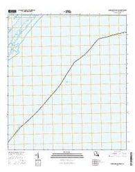 Burrwood Bayou East Louisiana Current topographic map, 1:24000 scale, 7.5 X 7.5 Minute, Year 2015