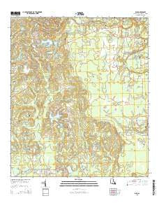 Bush Louisiana Current topographic map, 1:24000 scale, 7.5 X 7.5 Minute, Year 2015