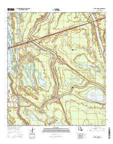 Butte La Rose Louisiana Current topographic map, 1:24000 scale, 7.5 X 7.5 Minute, Year 2015