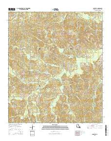 Cadeville Louisiana Current topographic map, 1:24000 scale, 7.5 X 7.5 Minute, Year 2015